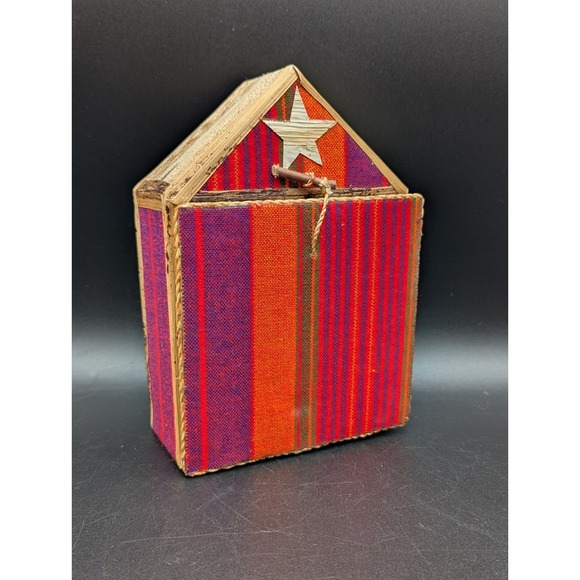 13 pc Handmade African Kenya Banana Fiber Palm Leaf Nativity Set Christmas Decor - Picture 11 of 16